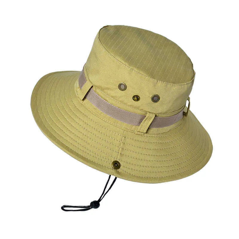 Wide Brim Hats Trendy Mens Bucket Hat With Circular Ribbon Metal Vent  Breathable Outdoor Hiking Fishing Hat Flat Roof Big Brim AntiUV Sun Hat  R230308 From 13,7 €