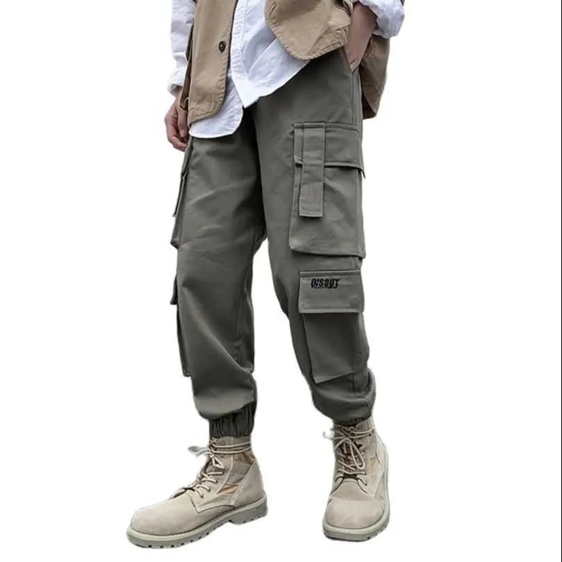 Men's Pants Harem Pants Men Summer Cargo Trousers Boys Jogging Casual Drawstring Sports Joggers Streetwear Men's Clothing 2022 Spring Autumn Z0306