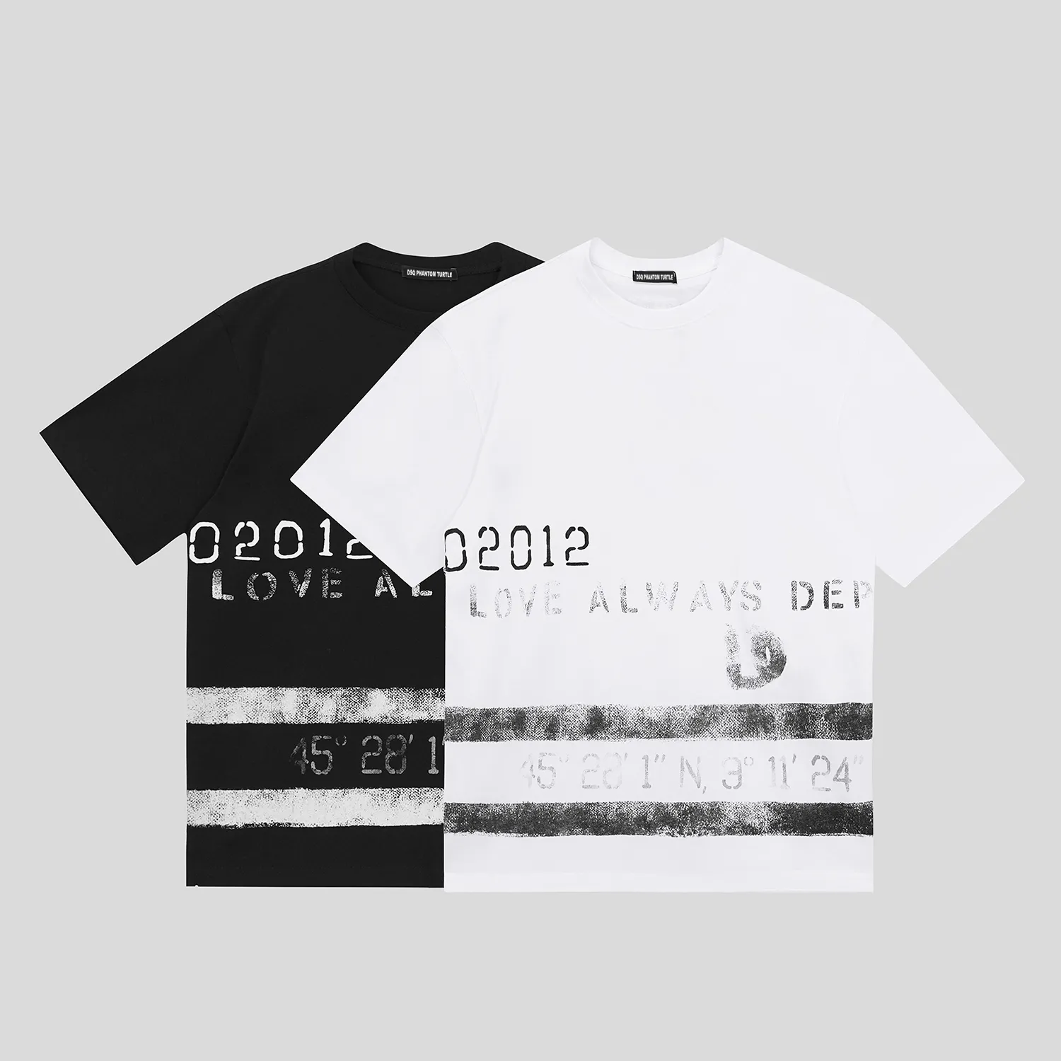 DSQ Phantom Kaplumbağa Erkek Tasarımcı T Shirt İtalyan Milan Moda Logosu Baskı T-Shirt Yaz Siyah Beyaz T-Shirt Hip Hop Sokak Giyim% 100 Pamuk Üstleri Artı Boyutu 05805