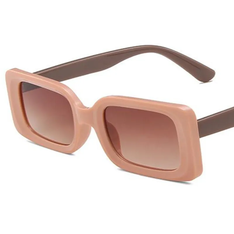 新しいサングラスユニセックスパーソナリティ凹面サングラスガラス反UV眼鏡長方形のアイウェアレトロ眼鏡装飾