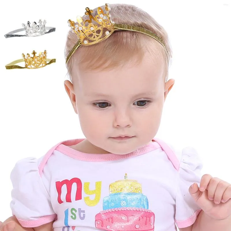 Hårtillbehör Baby Crown Band Toddler Girls Belt Moft Headwrap Princess Headpiece Children Hairband Birthday Party