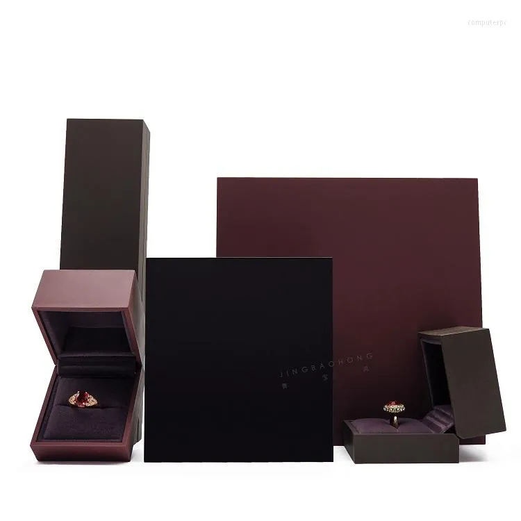 Torebki biżuterii Wysokiej klasy pudełko na pudełko na pierścień Naszyjnik Opakowanie Bransoletka fortepianowa (z wyłączeniem biżuterii)