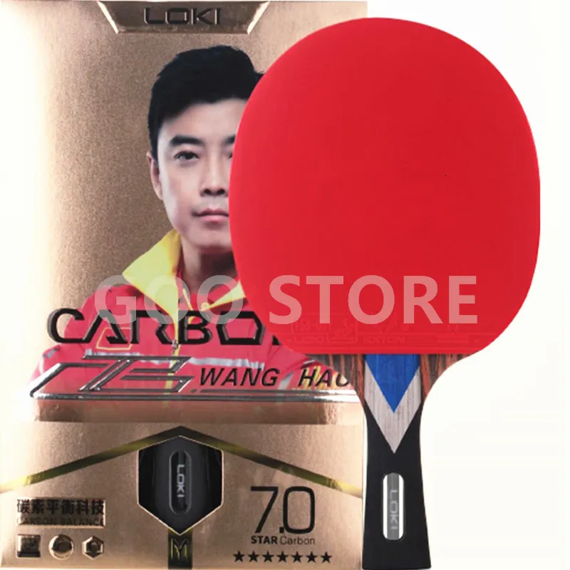 Raquettes de tennis de table LOKI 9 Star 7 Raquette Carbon Blade Competition Original Ping Pong Bat 230307