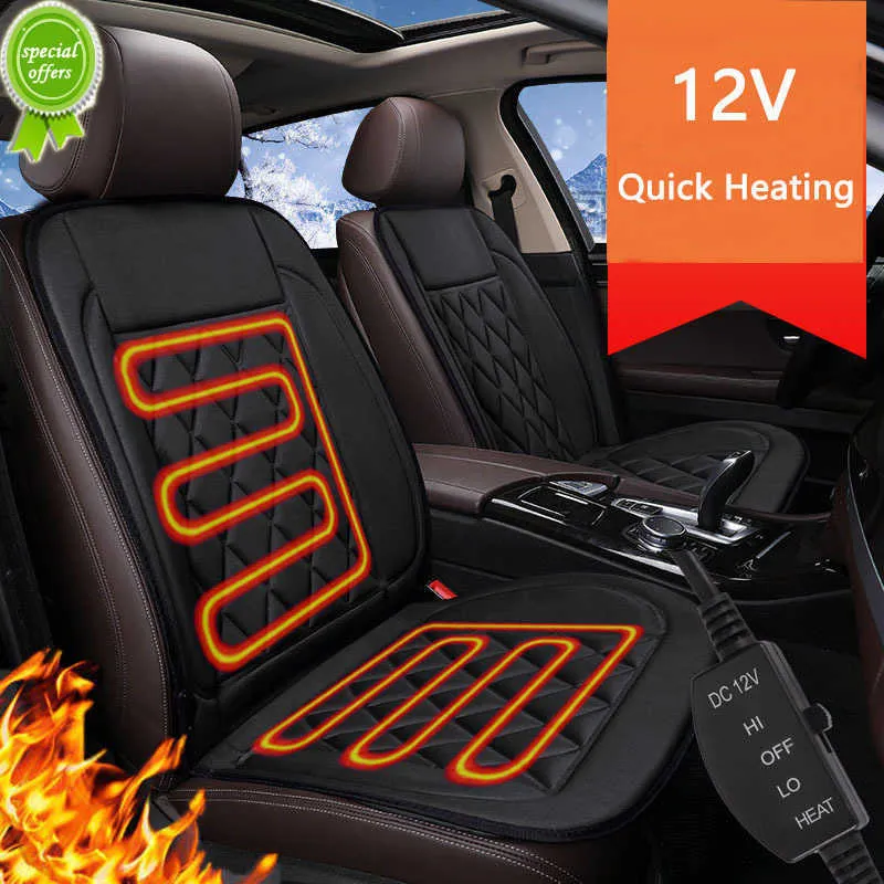 Novo aquecedor de assento de carro de 12v Capas de seda crua Capas