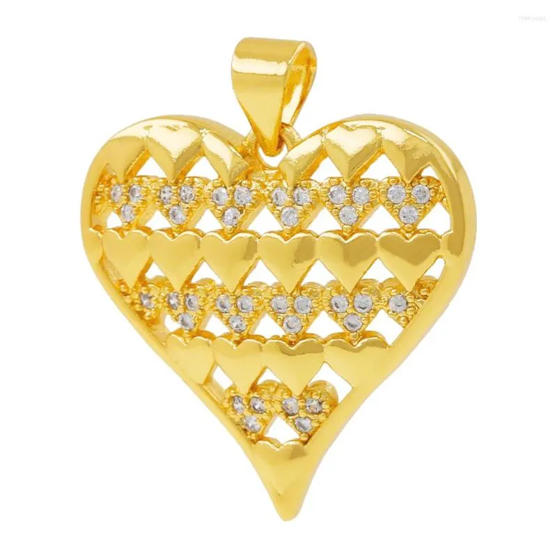 Charms Red Love Heart Pendant DIY Pendants For Charm Designer Armband Halsbandsmycken Making Gold