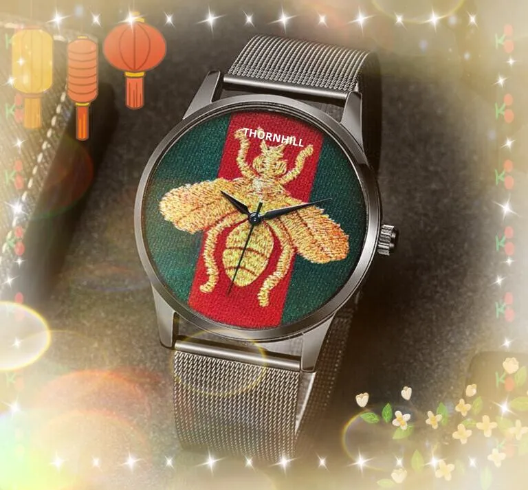 最高品質の男性ビーティガースネークダイヤルウォッチビジネススウィッツァーラン時計マンビッグダイヤモンドリングラグジュアリークォーツムーブメントウォッチ卸売メンズギフト腕時計