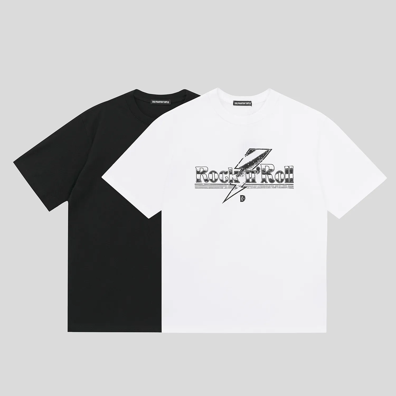 DSQ PHANTOM TURTLE Mens Designer T shirt Italian Milan Fashion Logo Print T-shirt Summer Black White T-shirt Hip Hop Streetwear 100% Cotton Tops Plus size 05796