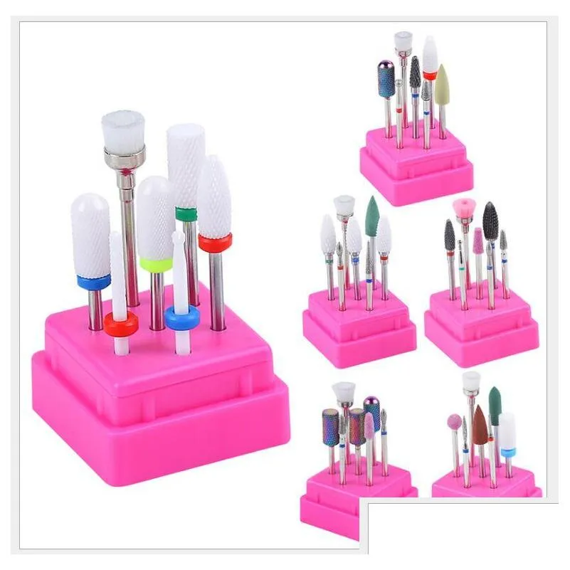 Nail Files Tools Drill Accessories Polishing Tool Set For Grinding Head Brush Of Hine Drop Delivery Health Beauty Art Salon Dhdlq