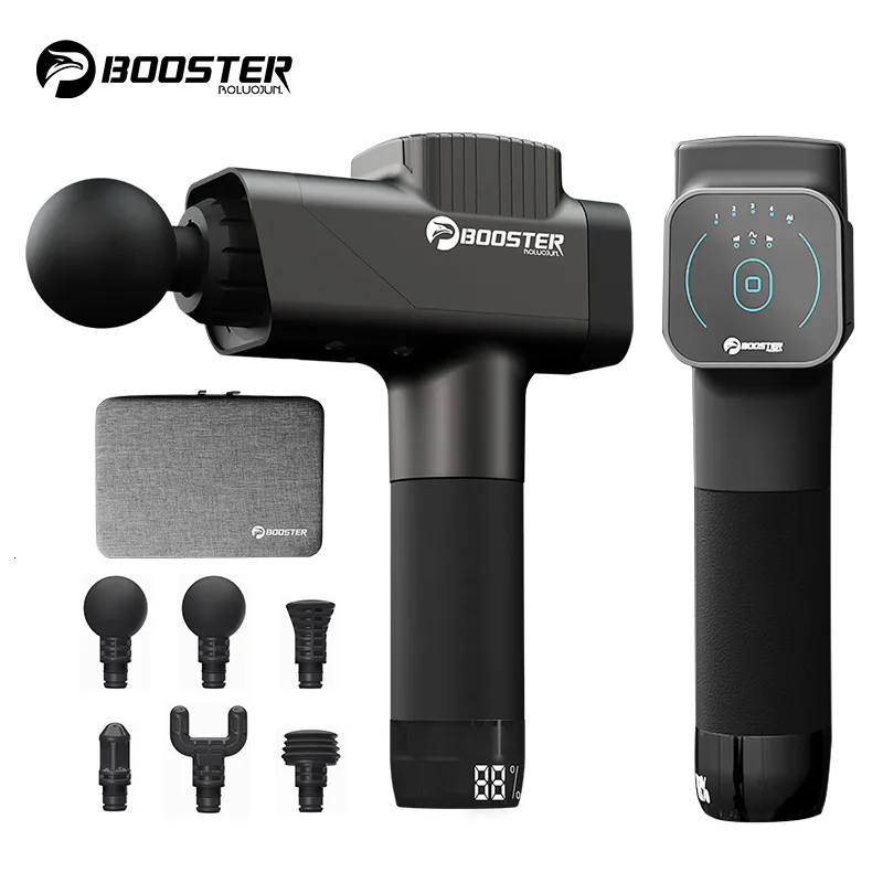 Volledige lichaamsmassager Booster M2C Massage Gun Smart Deep Tissue Relaxation Professional Percussion Spier Fascia Gun Handheld Elektrische lichaam Massager 230308