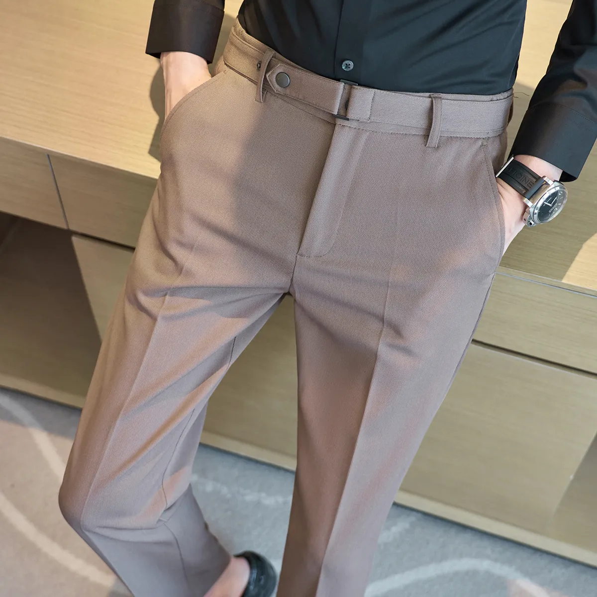 Men's Navy Modern Fit Suit Pants | D&K SUIT DISCOUNTERS