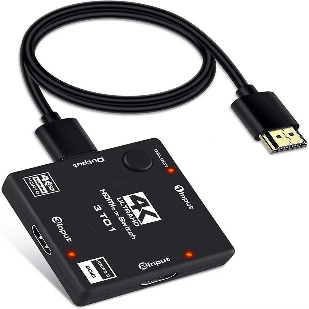 HDMI 2.0スイッチ3 in 1 Out 4K 60Hz 3 1 HDR