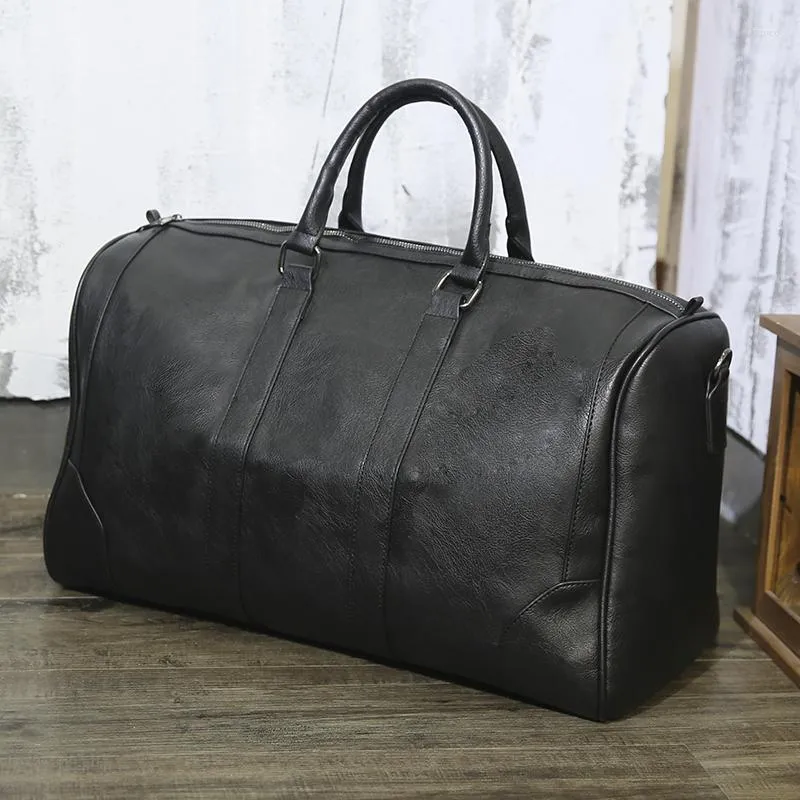 Duffel Påsar Fashionabla Herrväska Business Travel Bag Simple Boarding Large Capacity Bagage