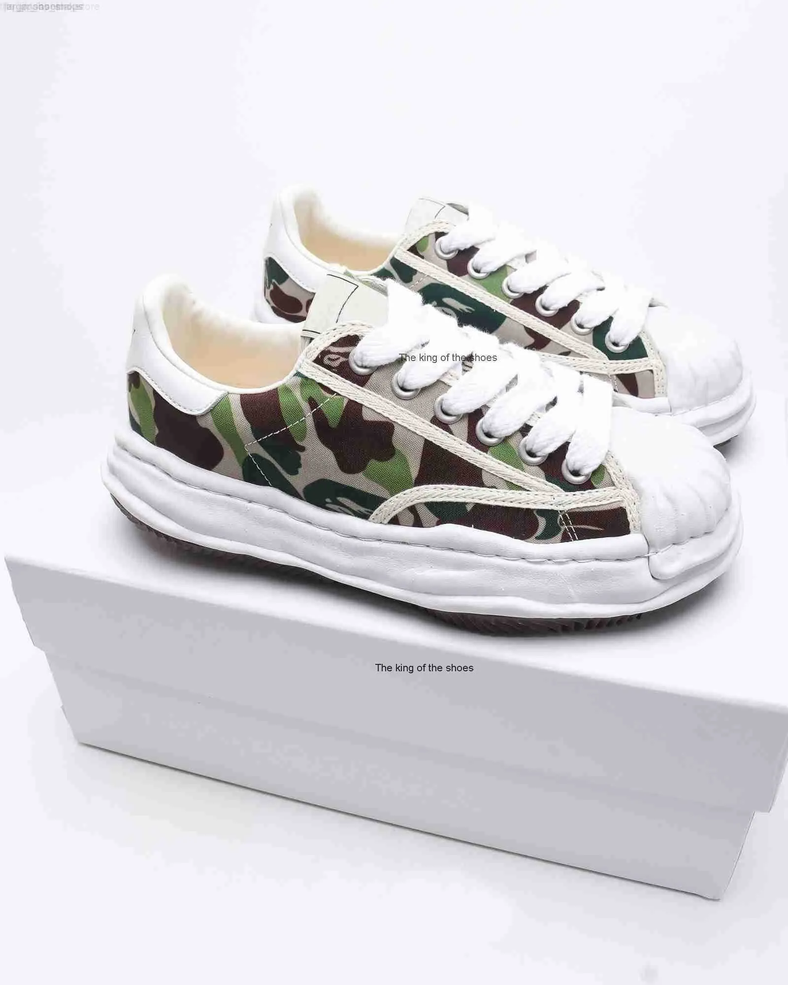 Maison Blakey Mihara schoenen ontwerper Yasuhiro Mmy Mens canvas schoen vrouwen mannen Miharayasuhiro shell teen skate schoenen stc sneakers handtekening akjz