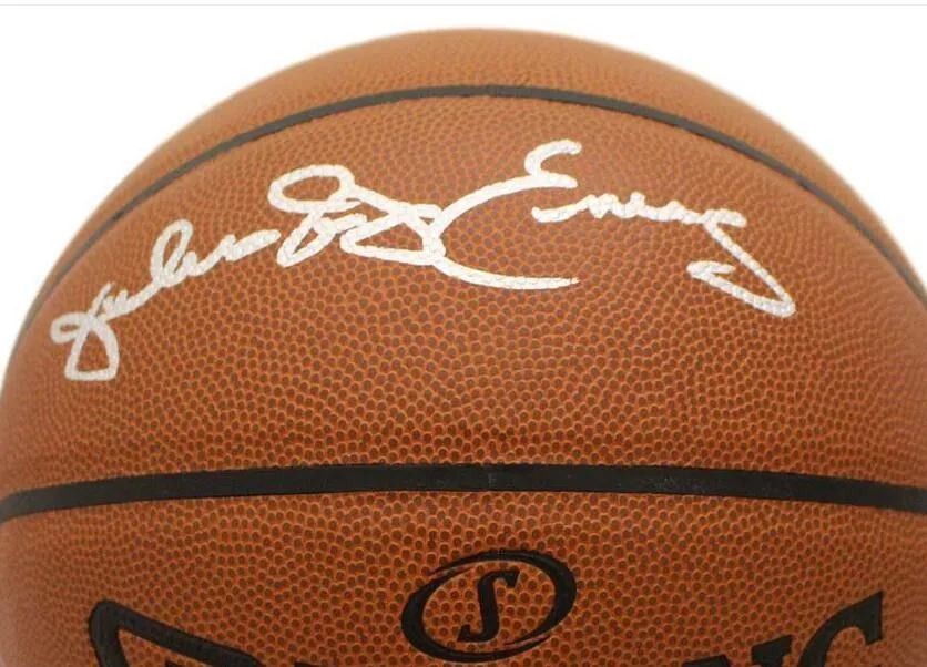 Collectable julius eriving west hardaway Paul Autographié Signé signé signaturer auto Autograph Intérieur/Extérieur collection sprots Basketball ball
