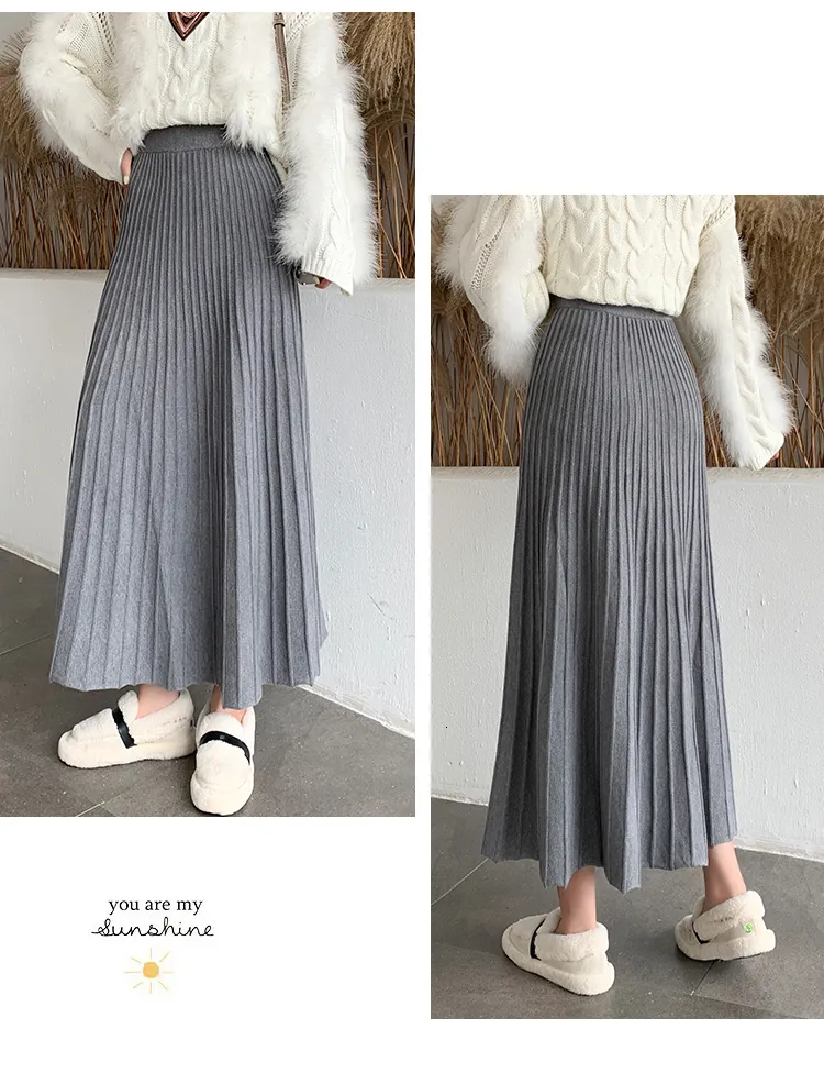 A line midi plaid wool skirt women 5423 A line midi plaid wool skirt women 5423