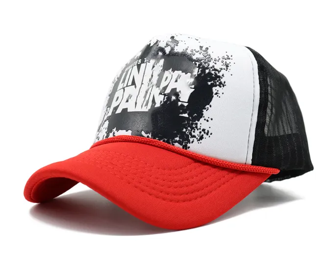 All-Match Mesh Hat Pares Hip Hop Letter Baseball Cap Outdoor Sports Mesh Breattable Peaked Caps