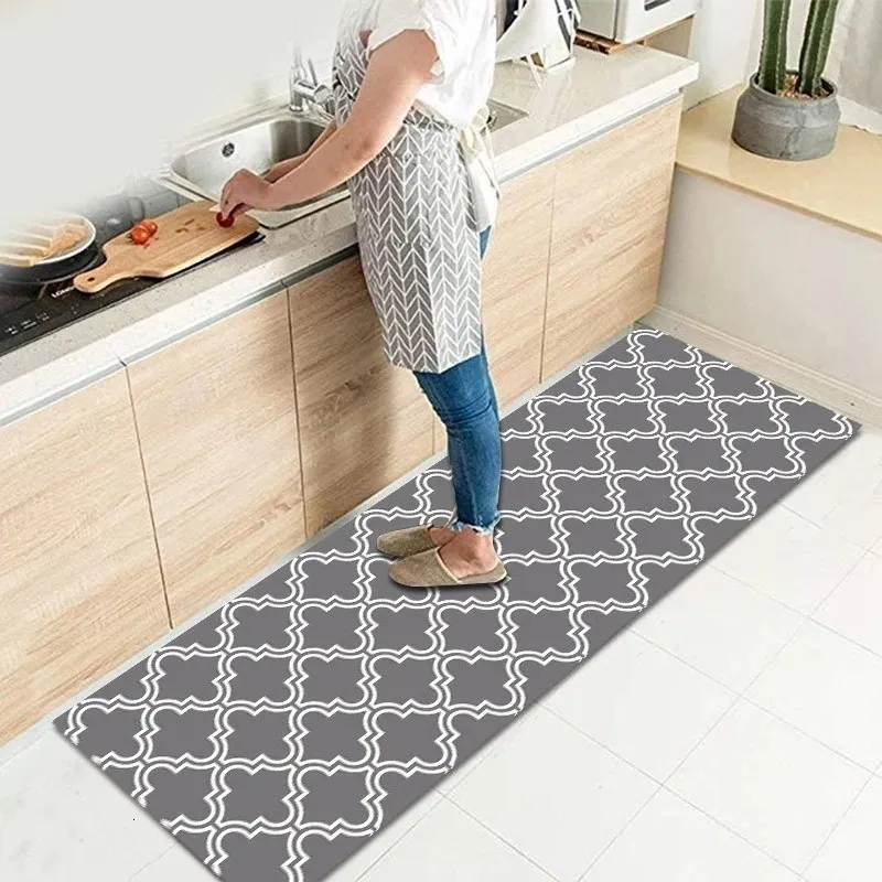 Mattor Modern Non-Slip Kitchen Mat Badrum Absorberande mattor Heminmatning Dörrat Balkong Mattan Golvmatta Hemförsörjning Tapis Salon 230308