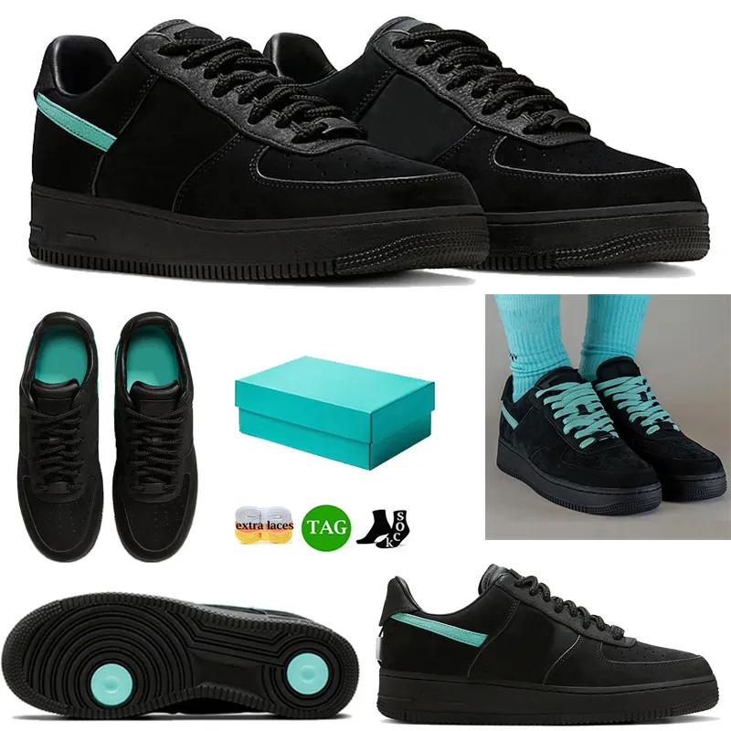 Tênis de corrida masculino af1 tênis preto azul multicolorido sapato plataforma masculino feminino Airforce 1 baixo tênis esportivo tamanho 36-45