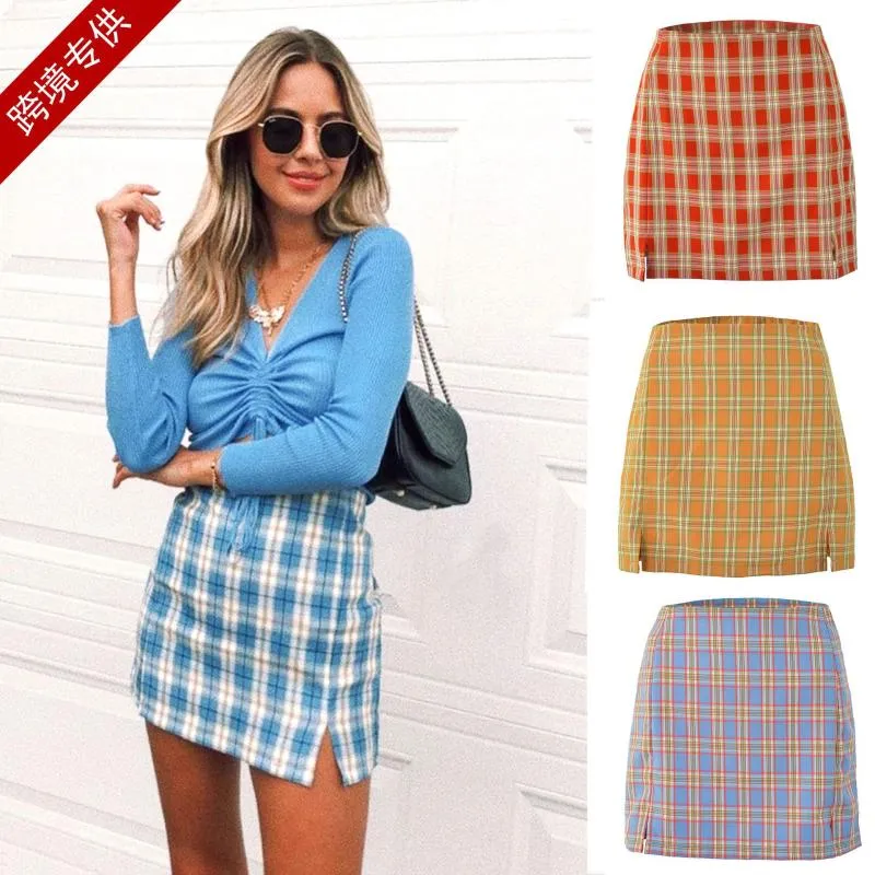 التنانير الأنيقة Harajuku Short Skirt Women Split Deliver