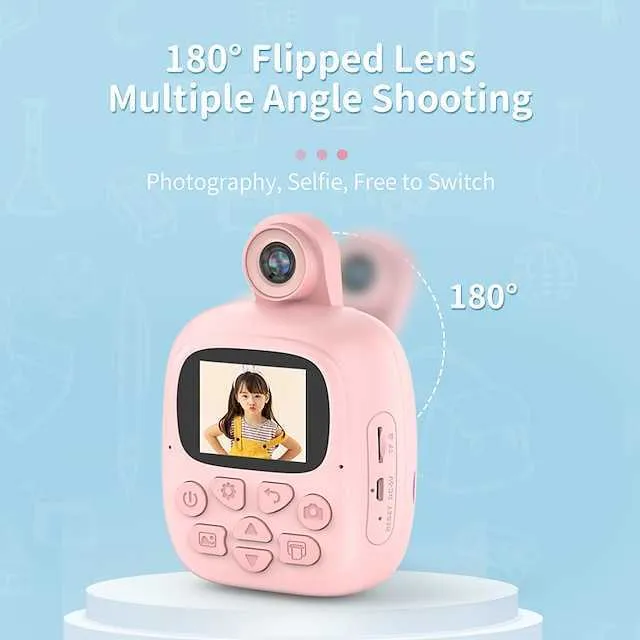 Acheter Appareil Photo à impression instantanée pour enfants avec  imprimante thermique appareil Photo numérique pour enfant jouet pour fille  appareil Photo pour enfant vidéo cadeau d'anniversaire pour garçon