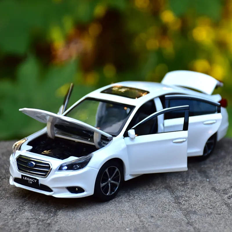 Diecast Model 1 32 Subaru Legacy Alloy Car Model Diecasts Metal Toy Vehicles Car Model High Simulation Sound Light Collection Childrens Gift 230308