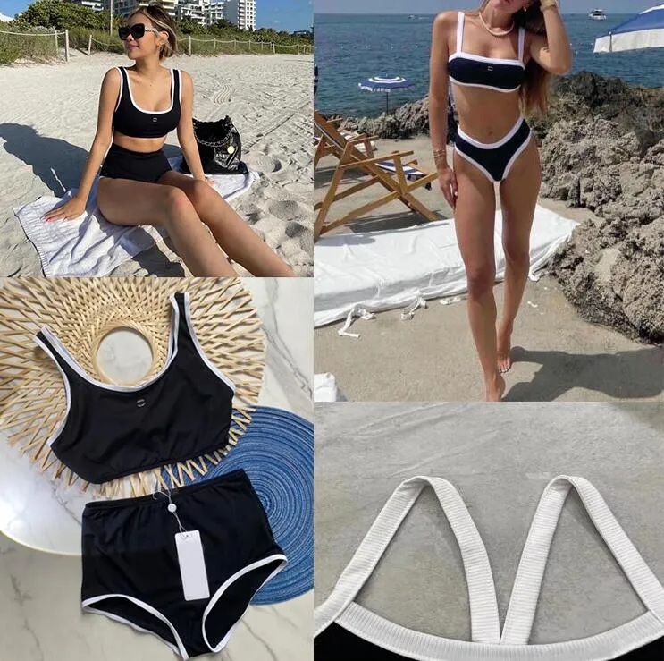 23s Summer Beach Sunshine dambadkläder designer exklusiva lyx Bikini C-bokstav Diamantsömmar sexig baddräkt i ett stycke delad baddräkt bikini vattenkläder