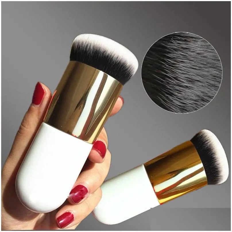 Pinceaux de maquillage New Fashion Chubby Pier Foundation Brush Flat Cream Professional Cosmetic Highlight Loose Powder Drop Delivery Health Dhvqu