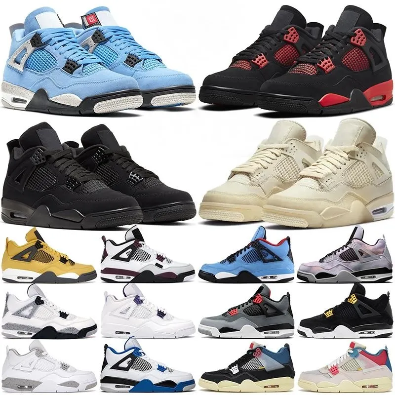 Jumpman 4 retro basketbalschoenen voor mannen dames 4s sE Craft Photon Dust Militaire Zwarte kat Sail Red Thunder Cactus University Blue Cool Gray Mens Sports sneakers