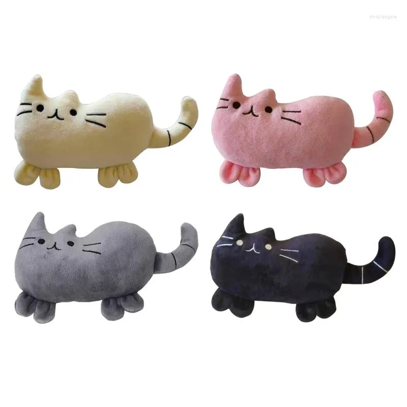 Chat jouets en peluche jouet pour chien froissé grincement en peluche belle forme de chat interactif à mâcher pour chiens protéger les meubles