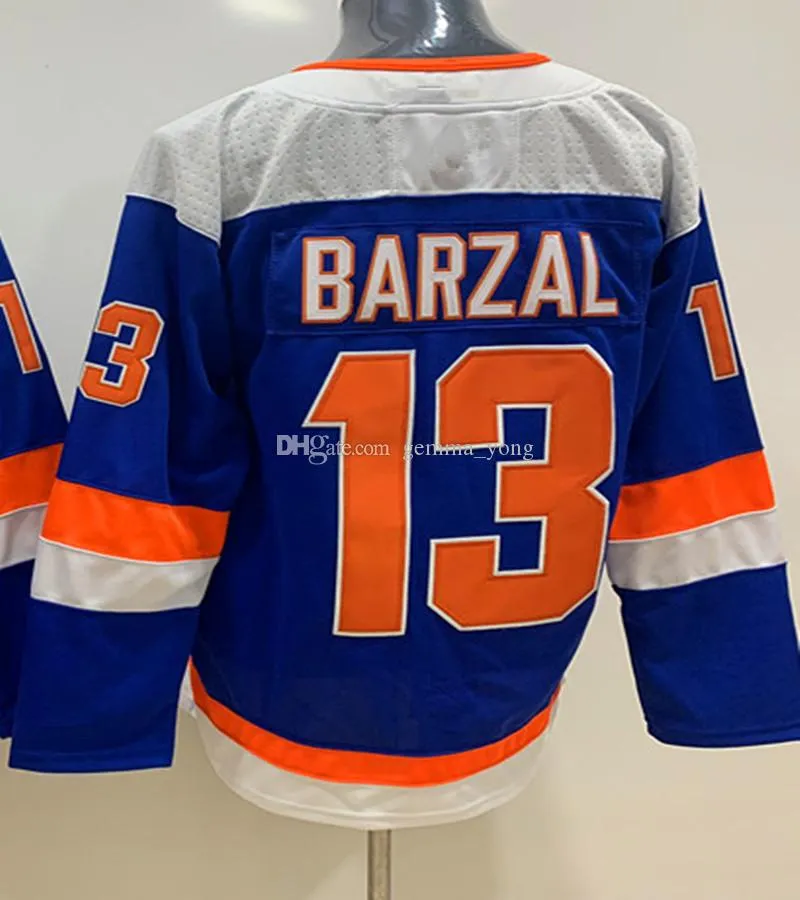 Mathew Barzal NY Reverse Retro Hockey Jerseys Brock Nelson Noah Dobson Anders Lee Casey Cizikas Zach Parise Kyle Palmieri Anthony Beauvillier Jean-Gabriel Pageau