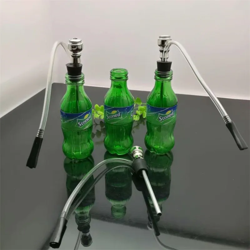 Hookahs Europe and Americaglass pipe bubbler smoking pipe water Glass bong Green glass snow water bottle