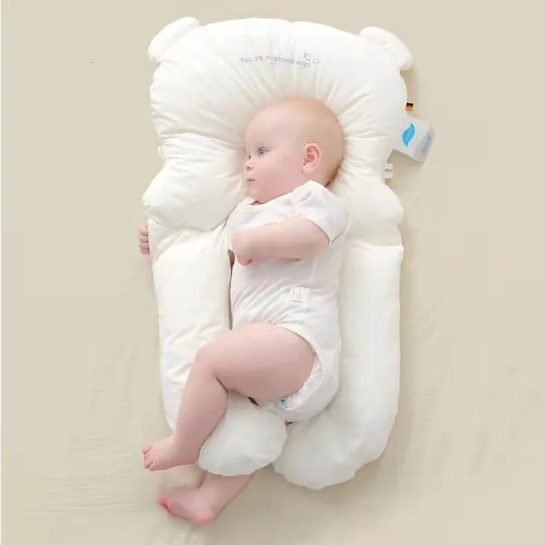 Adjustable Infant Pillow For Crib With Anti Rollover Side Positioning