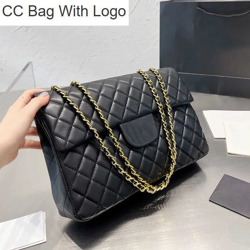 CC Bag Other Bags 2022Ss F/W France Womens Vintage Classic Flap Jumbo Quilted Black Bags Gold Metal Hardware Matelasse Chain Crossbody Shoulder Large Capacity H