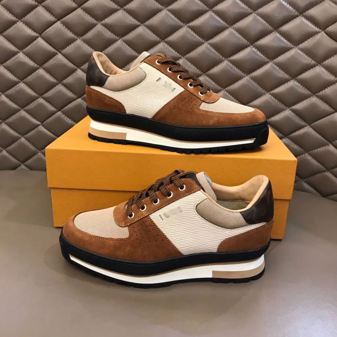 Designer Coach Shoes Classic Men's Running Shoes Three-Color Casual Shoes Monograms 'Canvas Shoes Leather Brown Floral Print Men's Luxury Sports Shoes