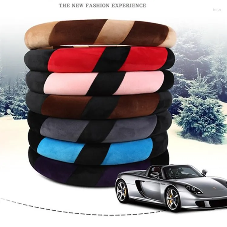 Steering Wheel Covers ATL Fashion Plush Car Cover Autum And Winter Used Keep Warm Protect Your Soft Confortable