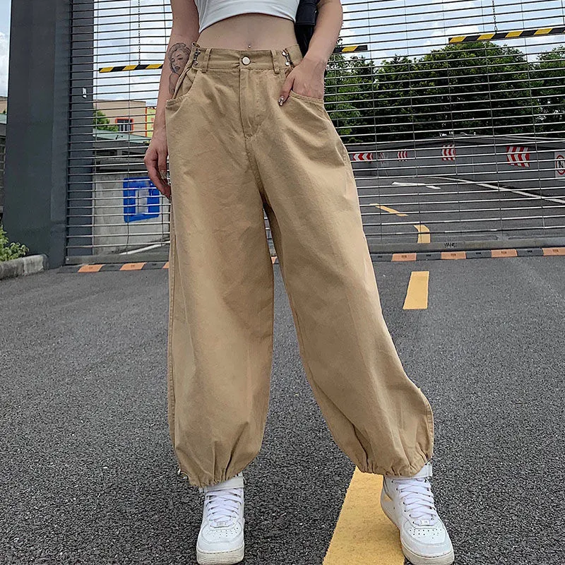 Cropped Cargo Pantshigh Waist Khaki Cargo Pants For Women