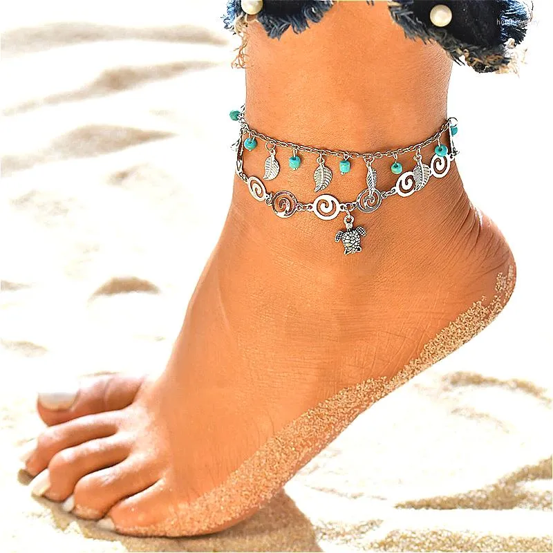 Bohemia Chain Anklets for Women Foot Accessories Barefoot Sandals