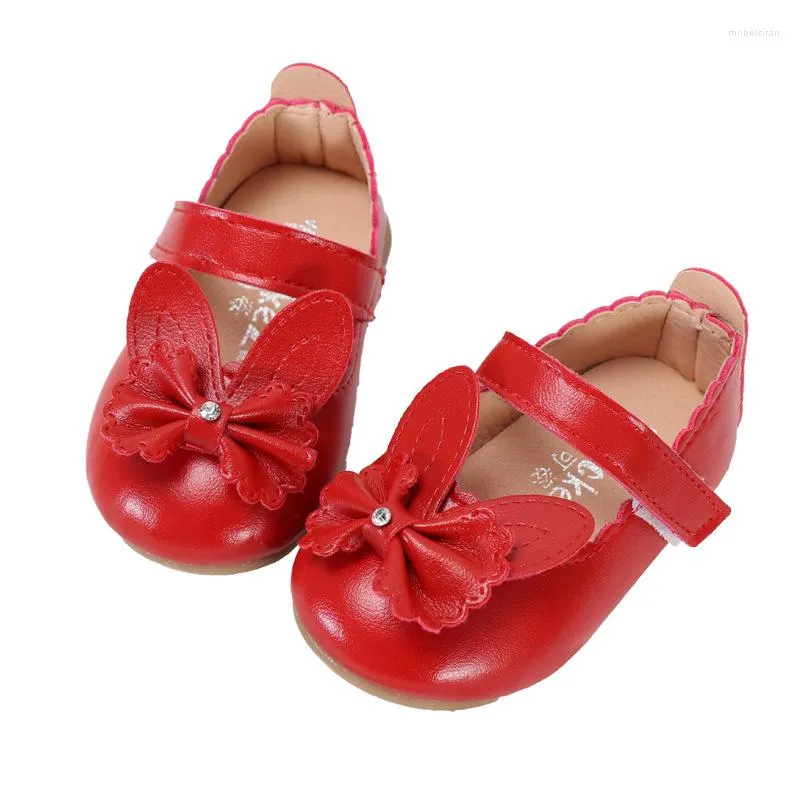 Chaussures plates été 2023 célibataire fille bébé marche baskets 1-6 ans fond souple respirant princesse cuir