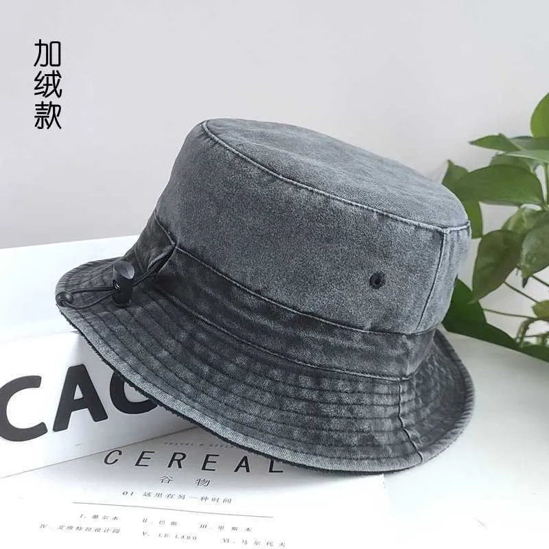 Winter Denim Fisherman Hat For Men Wide Brim, Warm Fleece, Plush Bucket  Style, Big Head, Plus Size 5862cm X 6364cm R230308 From Deutschland, $16.06