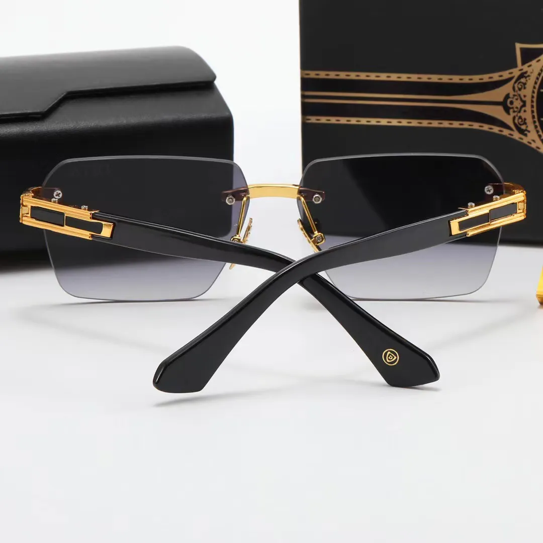 2023 fashion eyewear New RAND EVO ONE Style Frameless Pilot Sunglasses men women Vintage Brand Design UV400 Sun Glasses DITA With Case