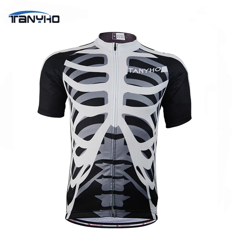 Maglie da ciclismo Top Sport all'aria aperta Manica corta Tanhyo Maglia da ciclismo Bicicleta Giacca Bici da bicicletta Skeleton Manica corta TANY110 230309