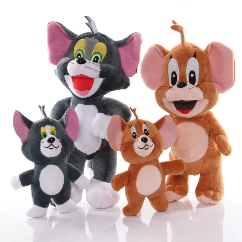 Tom and Jerry Plush Toys Cat Mouse Stuffed Animals Dolls Gift for Kids 15/25cm Tall