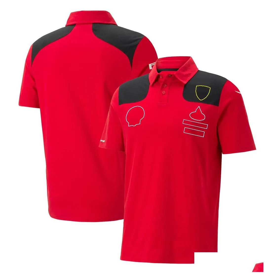 Neue T-Shirts für Herren und Damen, Formel-1-F1-Polobekleidung, Top-Motorradbekleidung, das meistverkaufte Forma Red Team-Rennanzug, Reverskleidung, Arbeitskleidung, kurze Ärmel