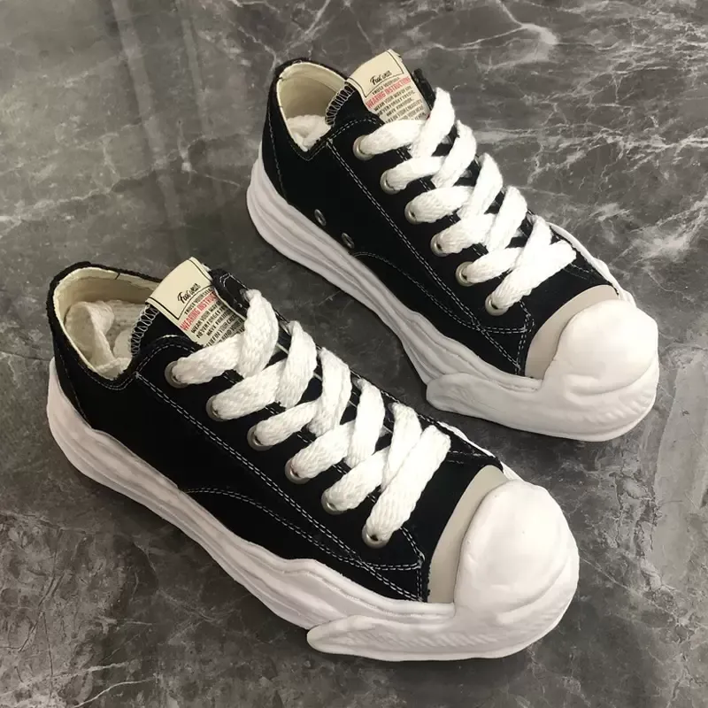 High Street MMY Scarpe di tela con fondo spesso Mihara Sneakers da uomo Lace-up Yasuhiro Scarpe casual da uomo Stivali da donna 7A1066