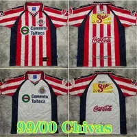 99 00 Chivas Retro Guadalajara Soccer Jerseys 06 07 Chivas regal O PERALTA I BRIZUELA A PULIDO Soccer Shirt A VEGA football unifor259w