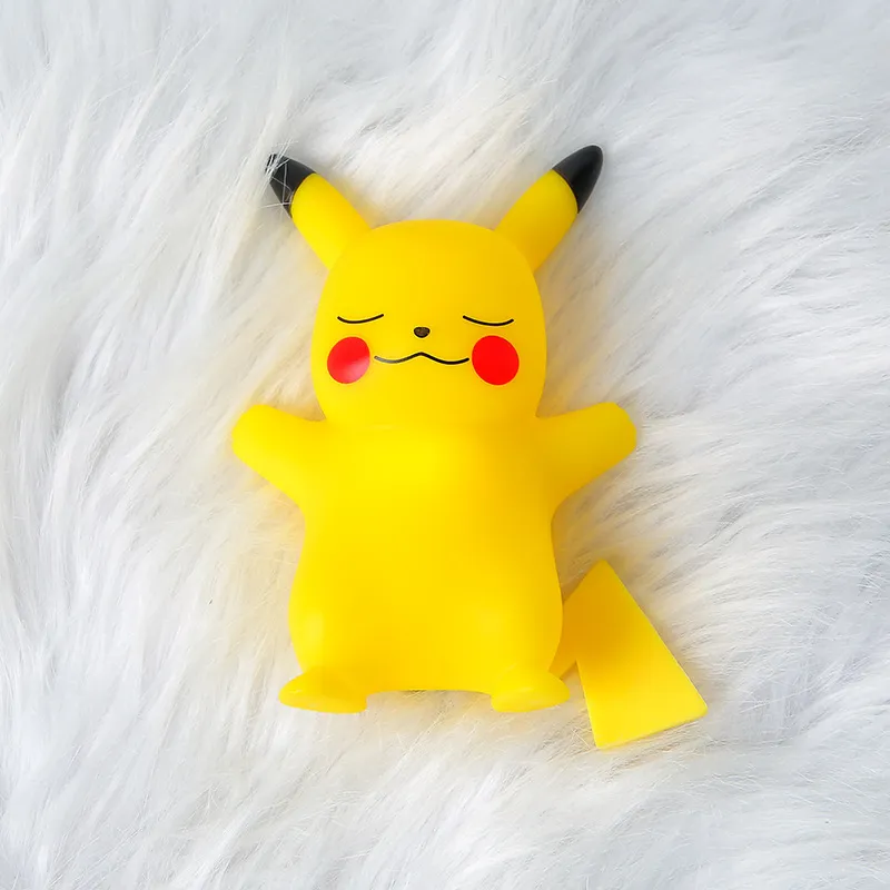 Veilleuse Pokémon Pikachu pour enfants, lampe de chevet, figurine d'anime  mignon