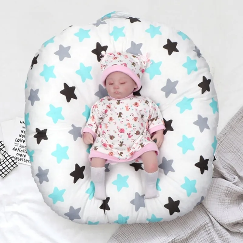 Pillows Baby Bed Nest Born Lounger Basket Portable Cot Crib