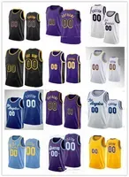 ''Lakers''Custom Men Women Youth LeBron 6 James 0 Russell Westbrook Anthony 3 Davis 17 Dennis Schroder 24 Bryant Basketball Jerseys