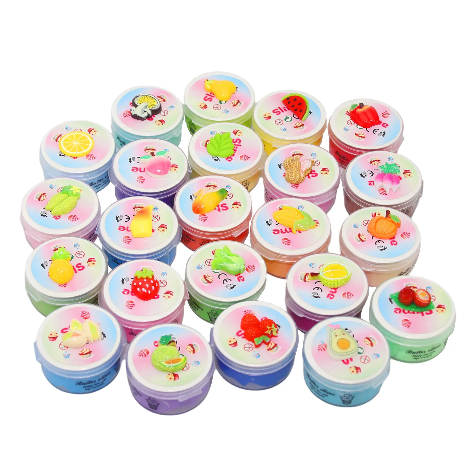 DIY Fruit Slime Toy Level Set 24 Fluffy Butter Clay Colors, Cloud Slimes,  Surprises, Art & Craft Supplies Perfect Kids Gift 1871 From  Newtoywholesale, $7.49