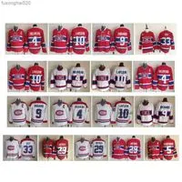 95 Vintage Montreal Canadiens Jersey 33 Patrick Roy 4 Jean Beliveau 9 Maur  10 Guy Lafleur 29 Ken Dryden 5 Geoffrion CCM Hockey